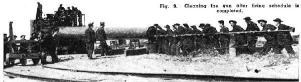 Cleaning the 16-inch Gun